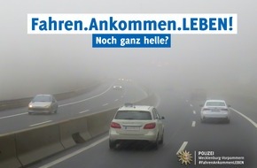 Polizeipräsidium Neubrandenburg: POL-NB: Kontrollen zu Fahren.Ankommen.LEBEN! mit Schwerpunkt  "Licht"