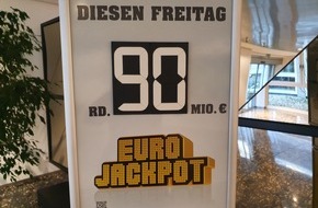 Eurojackpot: 90 Millionen Euro Rekordgewinn geht nach Nordrhein-Westfalen