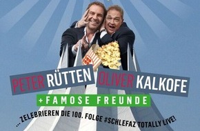 TELE 5: Oliver Kalkofe, Peter Rütten & famose Freunde zelebrieren... SchleFaZ 100 - Live! Das Jubiläums-Festival