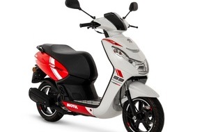 Peugeot Motocycles: Pressemitteilung | Peugeot Motocycles und Motul präsentieren die Roller Kisbee und Speedfight als Rennsport-Version