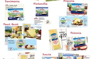 LIDL Schweiz: Lidl Schweiz ha potuto incrementare significativamente l'esportazione di formaggio rispetto all'anno precedente
