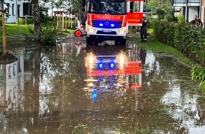 Feuerwehr Norderstedt: FW Norderstedt: Gewitter, Starkregen, Hagel und stürmische bzw. Sturmböen führen zu 70 Einsätzen