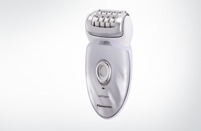 Panasonic Deutschland: Für streichelzarte und rundum gepflegte Haut: der Panasonic Epilierer ES-ED94 Wet/Dry / Der 7in1 Nass-/Trocken-Epilierer jetzt mit Peeling-Aufsatz (FOTO)