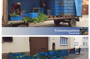 Polizeidirektion Ludwigshafen: POL-PDLU: Mangelnde Ladungssicherung führt zu Verkehrsunfall