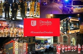 Feuerwehr Dresden: FW Dresden: Zusammenfassung der Feuerwehr Dresden zu den Ereignissen beim Bombenfund vom 12. zum 13. November 2021