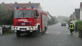 FW Celle: Unwetterlage in Celle / Rund 200 Einsätze für die Celler Feuerwehr! /Abschlussbericht