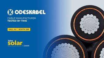 Odeskabel PJSC: From Solar String to Grid Connection: / Odeskabel showcases complete renewable energy cable solutions, featuring T&Uuml;V certified PV cables and HD 620-10C fully type tested Medium Voltage cables