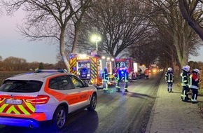 Freiwillige Feuerwehr Gemeinde Schiffdorf: FFW Schiffdorf: 85-Jähriger Loxstedter nach Verkehrsunfall eingeschlossen