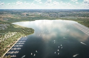 Zweckverband LANDFOLGE Garzweiler: Tagebau Garzweiler: Masterplan für entstehenden See vorgestellt / Plan für einen der größten Seen Deutschlands / Entstehung bis in die 2060er Jahre / www.landfolge.de/seeentwicklung