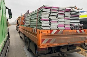 Kreispolizeibehörde Borken: POL-BOR: Kreis Borken / Raesfeld-Erle - Polizei Borken nimmt Lkw bei Kontrollaktion unter die Lupe