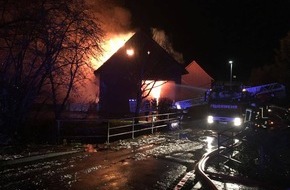 Polizeiinspektion Hameln-Pyrmont/Holzminden: POL-HM: Brand eines Wohnhauses in Benstorf