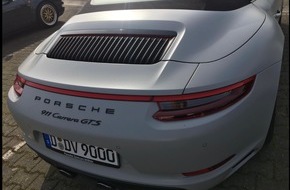 Kreispolizeibehörde Rhein-Kreis Neuss: POL-NE: Diebe stehlen grauen Porsche 911 Carrera GTS