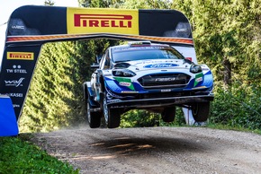 Ford fährt mit dem Fiesta WRC bei der superschnellen Rallye Estland unter die besten Sechs