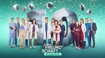 ARD Das Erste: 10 Jahre "In aller Freundschaft - Die jungen Ärzte" | Jubiläumssendung "Zehn" am Donnerstag, 30. Januar 2025, um 18.50 Uhr im Ersten
