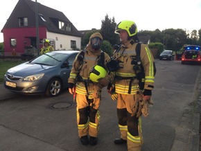 FW-Stolberg: Brand in Gewerbebetrieb / Brand einer Gasflasche