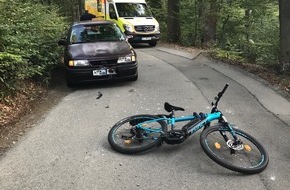 Polizeipräsidium Westpfalz: POL-PPWP: 14-jähriger Radfahrer bei Unfall verletzt