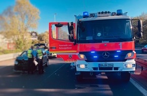 Feuerwehr und Rettungsdienst Bonn: FW-BN: Vier Verletzte nach Verkehrsunfall auf der Autobahn
