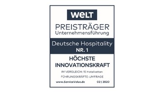 H World International: Pressemitteilung: "Deutsche Hospitality als "WELT-Preistr&auml;ger Unternehmensf&uuml;hrung" ausgezeichnet"