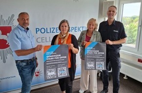 Polizeiinspektion Celle: POL-CE: Gemeinsam stark für Opfer: Stiftung Opferhilfe Niedersachsen und WEISSER RING e.V. Niedersachsen vertiefen Zusammenarbeit