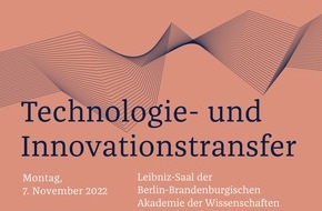 Die Junge Akademie: Presseeinladung: Veranstaltung „Technologie- und Innovationstransfer“, Montag, den 7. November, 9â18 Uhr