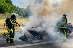 Feuerwehr Bochum: FW-BO: PKW Brand auf der A 40