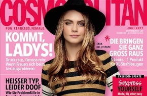 Bauer Media Group, Cosmopolitan: Cara Delevingne (24) in COSMOPOLITAN: "Ich glaube, die mögen mich, weil ich echt bin und nicht perfekt"