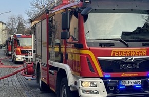 Feuerwehr Dresden: FW Dresden: Brand einer Sauna