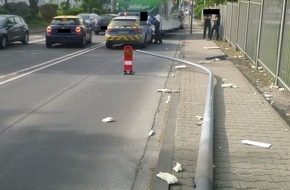 Polizeidirektion Worms: POL-PDWO: Anhänger trifft Straßenlaterne