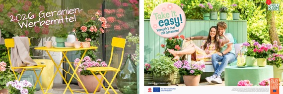 Pelargonium for Europe: Marketingunterst&uuml;tzung f&uuml;r den Fachhandel: Kostenlose Geranien-Werbemittel ab sofort verf&uuml;gbar