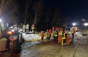 Kreisfeuerwehr Rotenburg (Wümme): FW-ROW: Oste-Hochwasser