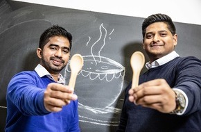 SRH Hochschule Heidelberg: Löffel mit Curry-Wurst-Aroma oder Kakao-Geschmack: Start-up erfindet essbares Besteck