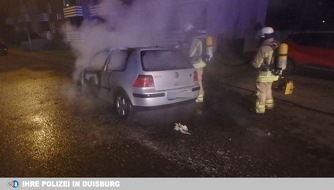 Polizei Duisburg: POL-DU: Aldenrade: Drei Autos brannten