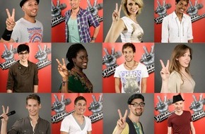 The Voice of Germany: Jetzt entscheiden die Zuschauer! Die erste "The Voice of Germany"-Liveshow am 5. Januar auf ProSieben an / Alle Songs zum Download (mit Bild)