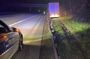 Verkehrsdirektion Mainz: POL-VDMZ: Wegen Schokoriegel von der Fahrbahn abgekommen