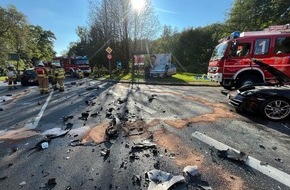 Polizei Rheinisch-Bergischer Kreis: POL-RBK: Odenthal - Vier Menschen bei Verkehrsunfall schwer verletzt