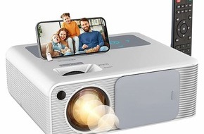 PEARL GmbH: SceneLights LED-Full-HD-Beamer LB-9600, native 1080p, 800 ANSI-Lumen, 18.000 lm, Dualband: Kino-Feeling mit vielfältigen Anschlussmöglichkeiten