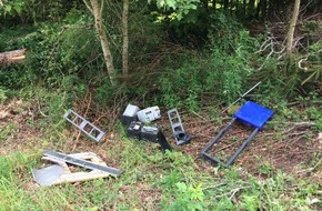 Polizeipräsidium Freiburg: POL-FR: Schluchsee - Unerlaubte Müllentsorgung im Wald