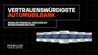 Mobilize Financial Services, eine Marke der RCI Banque S.A. Niederlassung Deutschland: Mobilize Financial Services gehört zu Deutschlands vertrauenswürdigsten Unternehmen