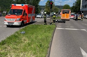 Polizeidirektion Trier: POL-PDTR: Verkehrsunfall zwischen Motorrad und Fußgänger
