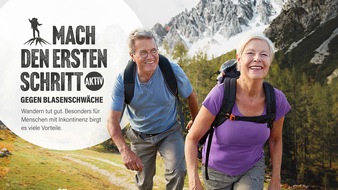 SENI: Wandern für geistige und körperliche Gesundheit mit SENI / Marke für Inkontinenzprodukte startet zum Tag der Inkontinenz "Mach den ersten Schritt!" und ruft Betroffene dazu auf, aktiv zu werden