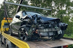 Polizeidirektion Landau: POL-PDLD: Von der Fahrbahn abgekommen