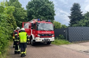 Freiwillige Feuerwehr Hamb&uuml;hren: FW Hamb&uuml;hren: Unwetter sorgen f&uuml;r Feuerwehreins&auml;tze in Gemeinde Hamb&uuml;hren - Blitzschlag in Wohnhaus endet glimpflich