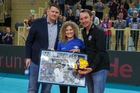 Satzgewinn gegen den Deutschen Meister