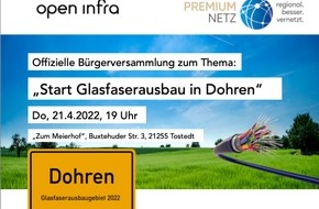 PREMIUM-NETZ: Nächste Runde des Glasfaserausbaus in der Samtgemeinde Tostedt (Landkreis Harburg, Nds.)