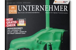 Deutsche Unternehmerbörse DUB.de GmbH: Alles auf Grün? Was die neue Mobilität wirklich bringt / Expertenwissen rund um Wasserstoff- oder Batterie-Antrieb, KI und 5G-Netz im neuen DUB UNTERNEHMER-Magazin und auf thinktank.dub.de