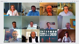 INTERGEO: Erster virtueller Round Table INTERGEO 2020 / Die Zeit ist da! - Digitale Geodaten als Chance begreifen / Expertenrunde diskutiert Entwicklungen der Branche / Corona pusht Digitalisierung