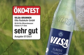 VILSA-BRUNNEN Otto Rodekohr GmbH: ÖKO-TEST nachhaltig überzeugt: Bio Mineralwasser von VILSA-BRUNNEN erneut mit Bestnote ausgezeichnet