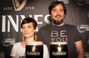 Diageo Guinness Continental Europe: Arthur Guinness Day: Paint the town black / "Mrs. Greenbird" gibt exklusives Live-Konzert für Guinnessfans (BILD)