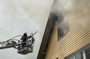 Kreisfeuerwehrverband Bodenseekreis e. V.: KFV Bodenseekreis: Hoher Sachschaden bei Wohnhausbrand in Billafingen (Gemeinde Owingen, Bodenseekreis)