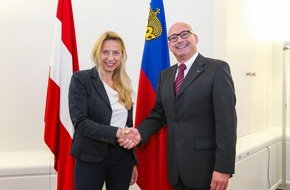 Fürstentum Liechtenstein: ikr: Österreichs Bundesministerin für Frauen, Familien und Jugend, Juliane Bogner-Strauß zu Besuch in Liechtenstein